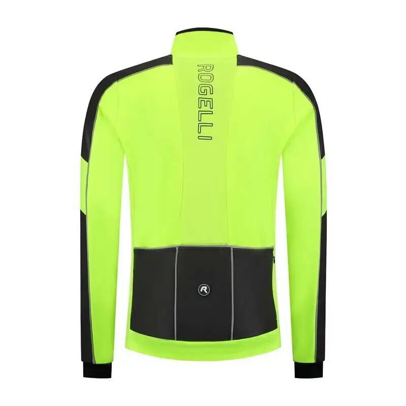 Kurtka rowerowa zimowa męska Rogelli Essential Hi Vis 2/6