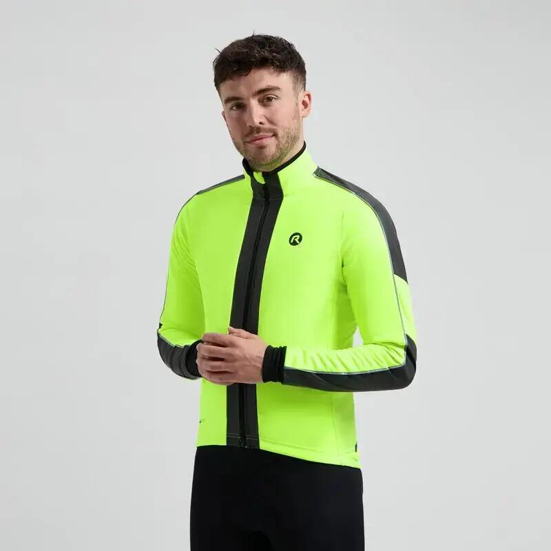 Kurtka rowerowa zimowa męska Rogelli Essential Hi Vis 3/6