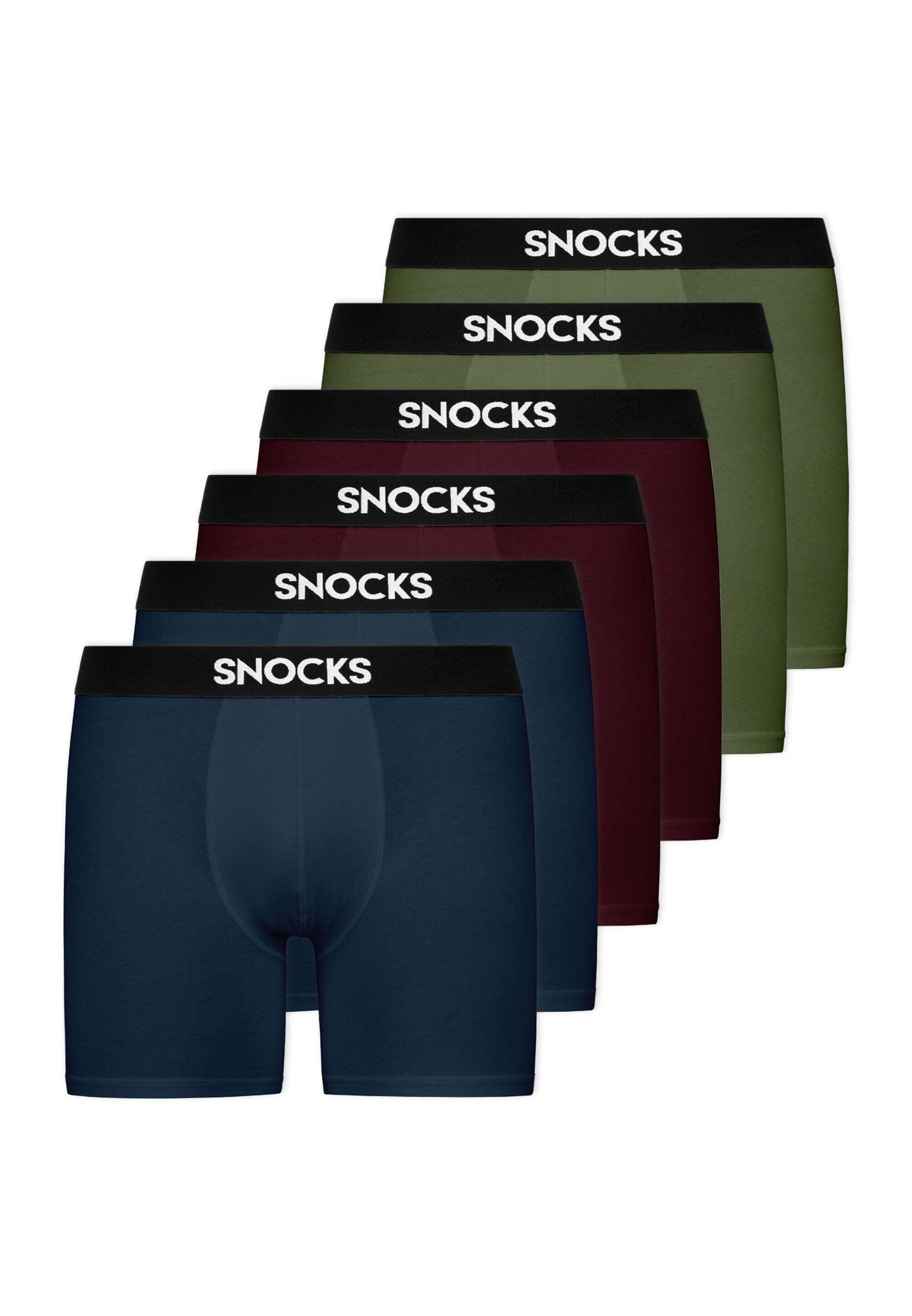 SNOCKS BOXERSHORTS MIT LÄNGEREM BEIN