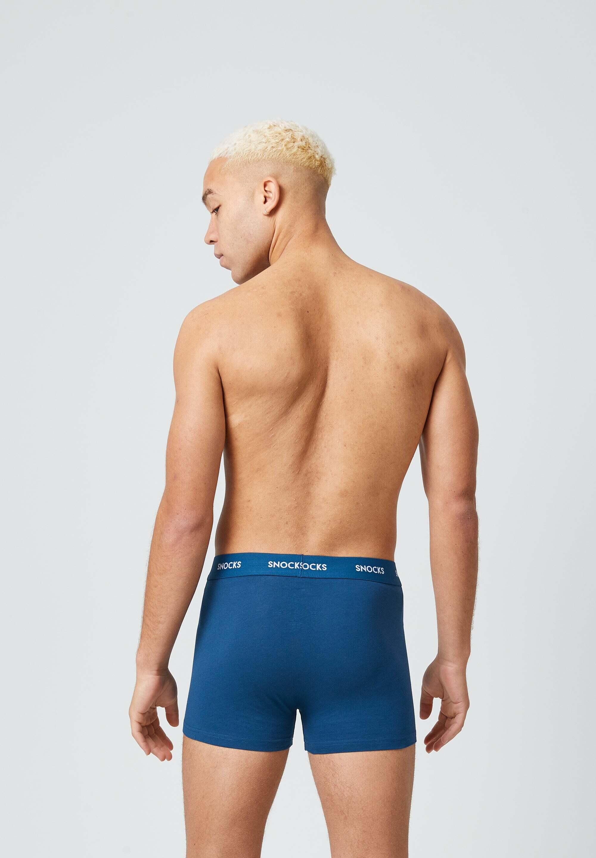 BOXERSHORTS MIT FARBIGEM BUND AUS BIO-BAUMWOLLE 5/7