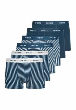 BOXERSHORTS MIT FARBIGEM BUND AUS BIO-BAUMWOLLE