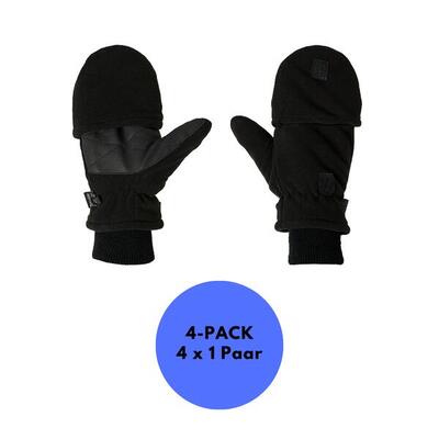 Heatkeeper - thermo handschoenen fingertop - heren - zwart - 4-paar