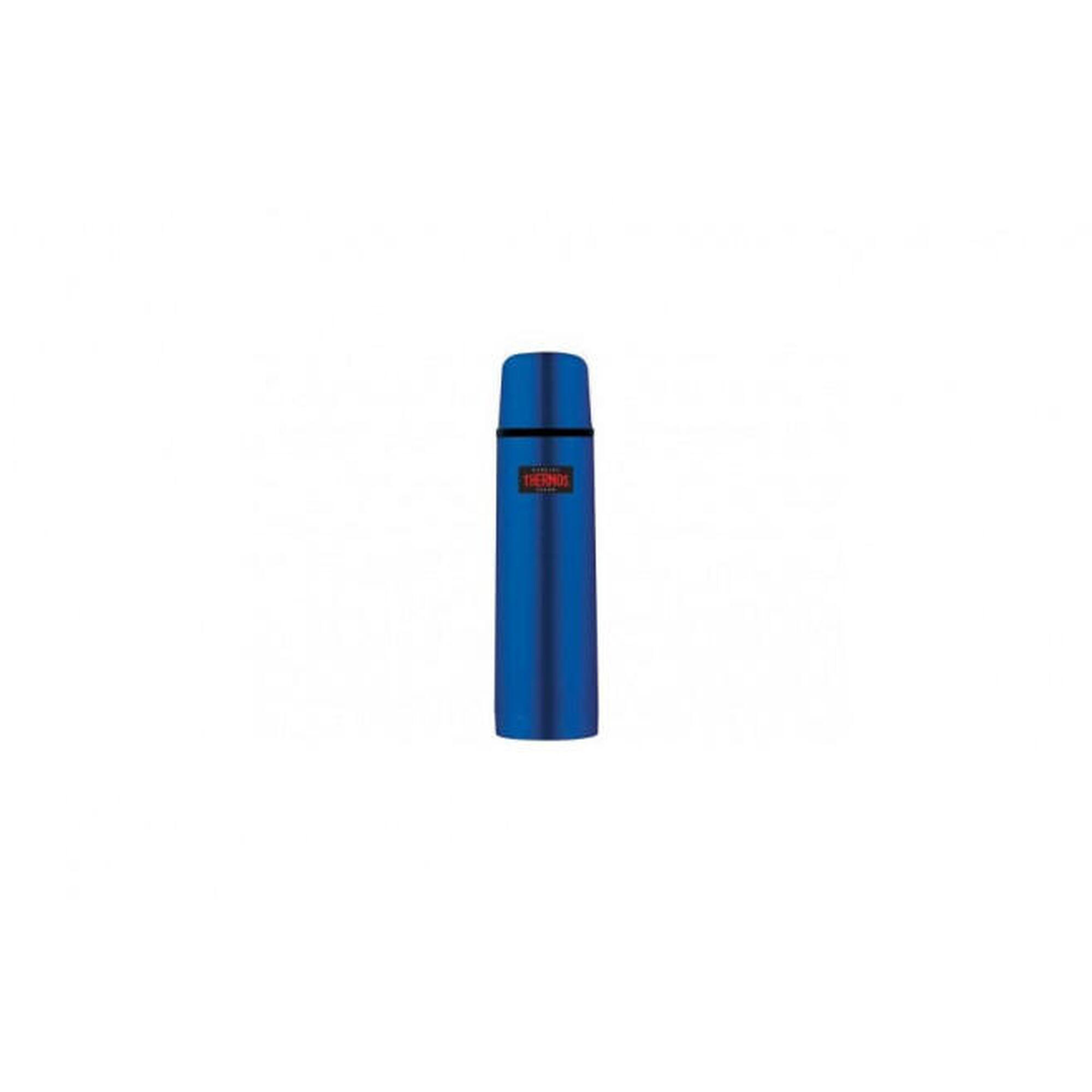 Garrafa térmica leve e compacta 1L Azul metálico
