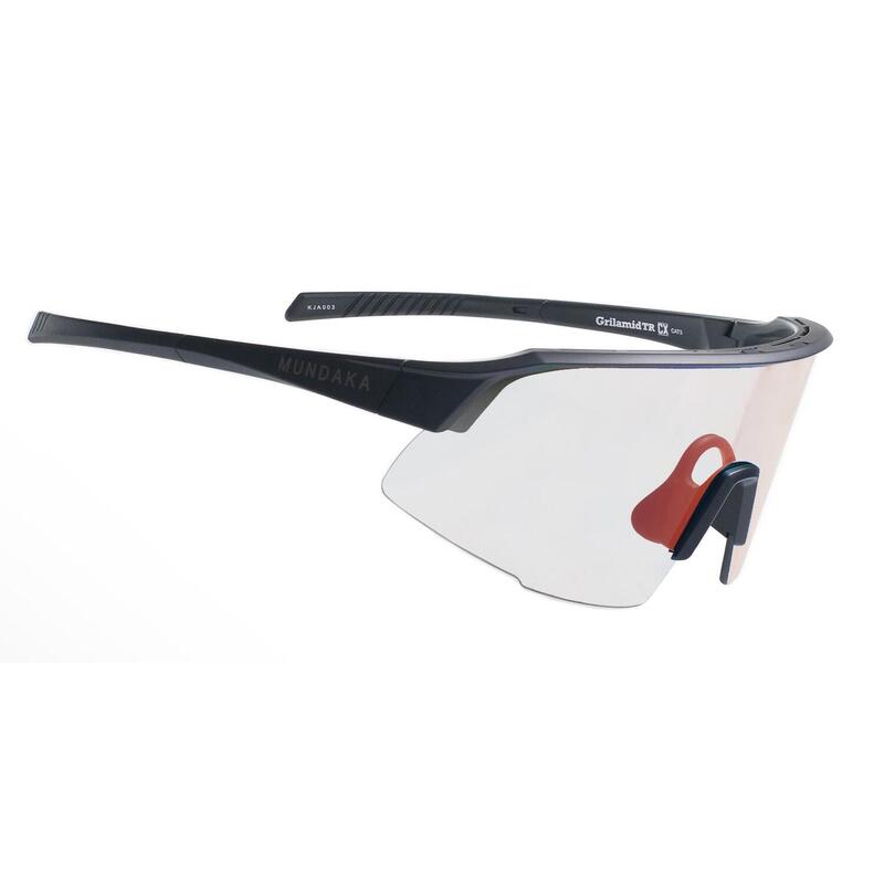 **Lunettes de sport KJARR noir mat, PHOTOCHROMIC Rouge cat.1-3 - MUNDAKA**