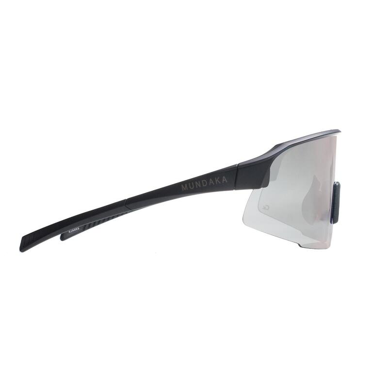 **Lunettes de sport KJARR noir mat, PHOTOCHROMIC Rouge cat.1-3 - MUNDAKA**