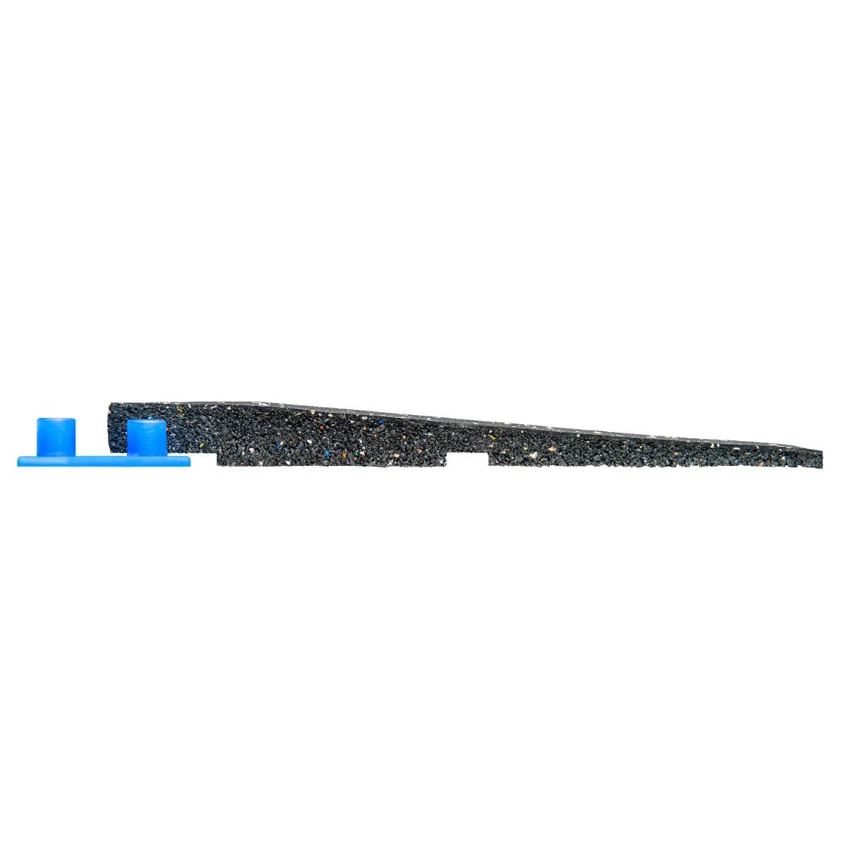 Rubber rand sportvloer 'GRANITE' - 100x25 cm - 20 mm 2/7