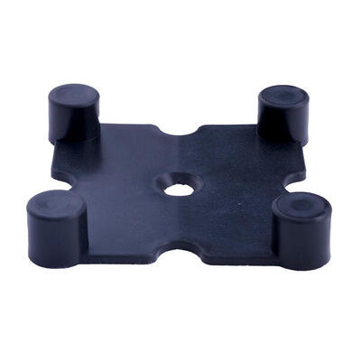 Sportbodenverbinder - Schwarz - Quadratisch