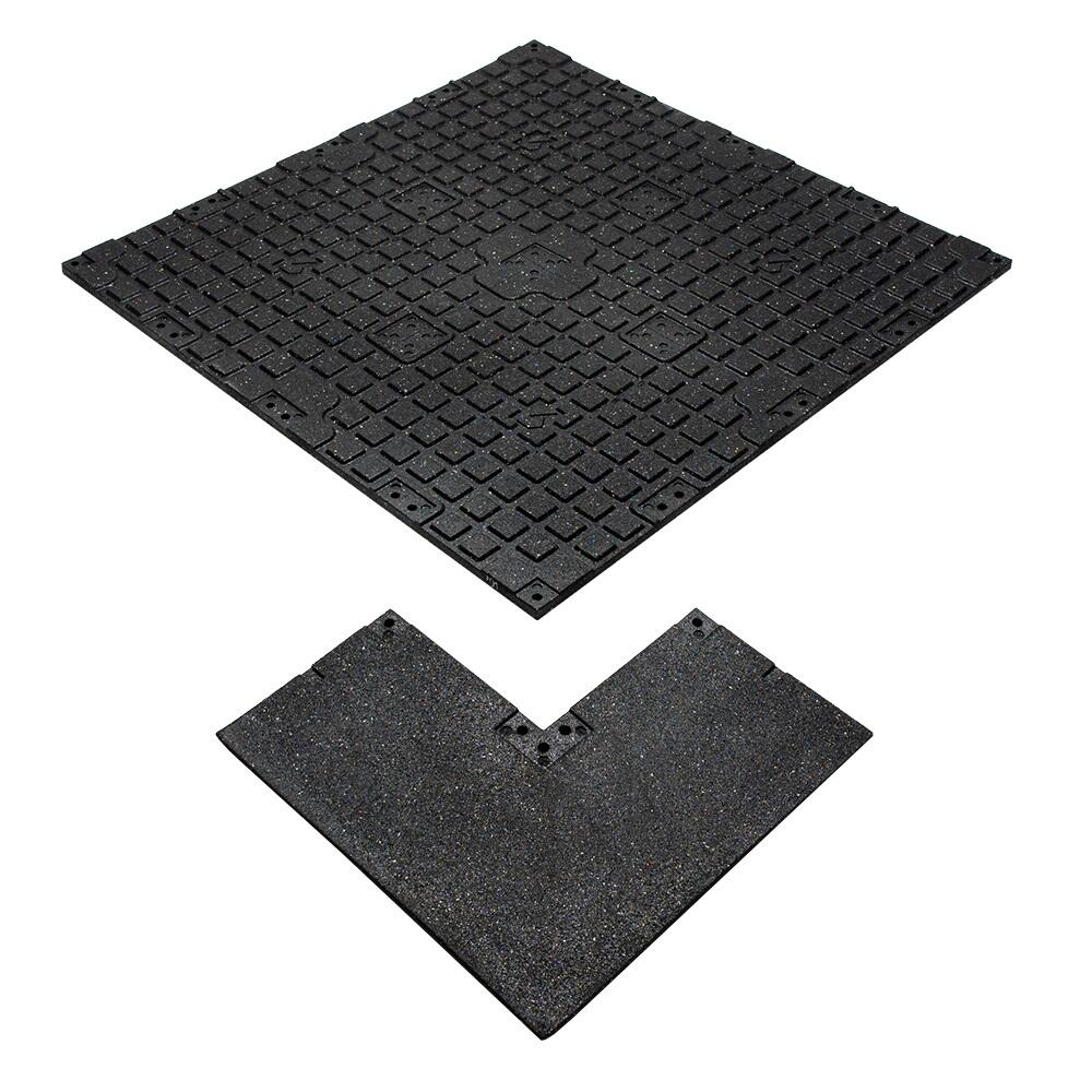 Hoekstuk rubber rand sportvloer 'BEACH' - 50x50 cm - 20 mm 2/7