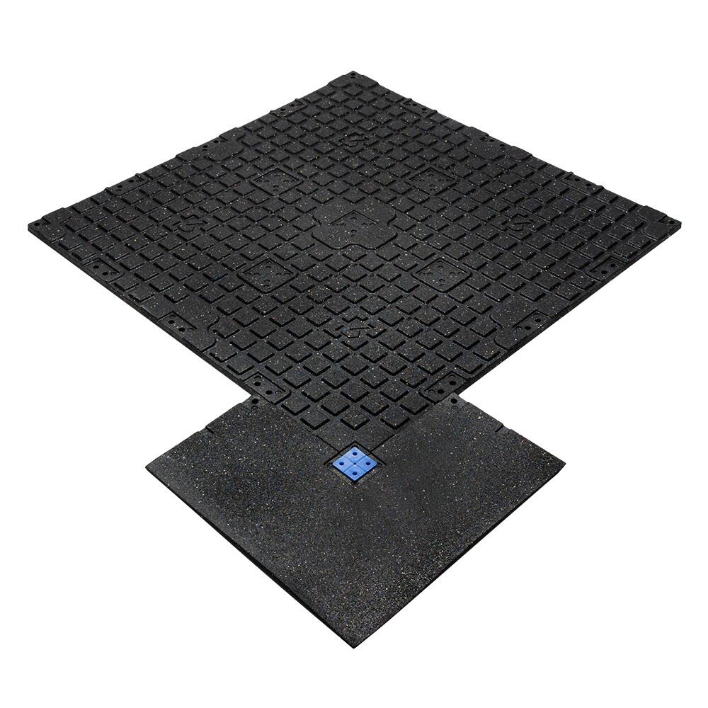 Hoekstuk rubber rand sportvloer 'BEACH' - 50x50 cm - 20 mm 4/7