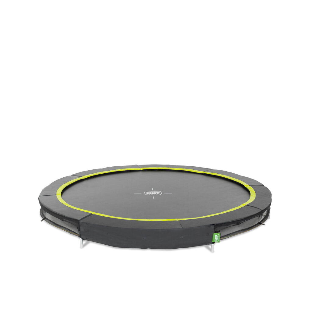 EXIT Silhouette Ground Sports Trampoline 10ft – Black