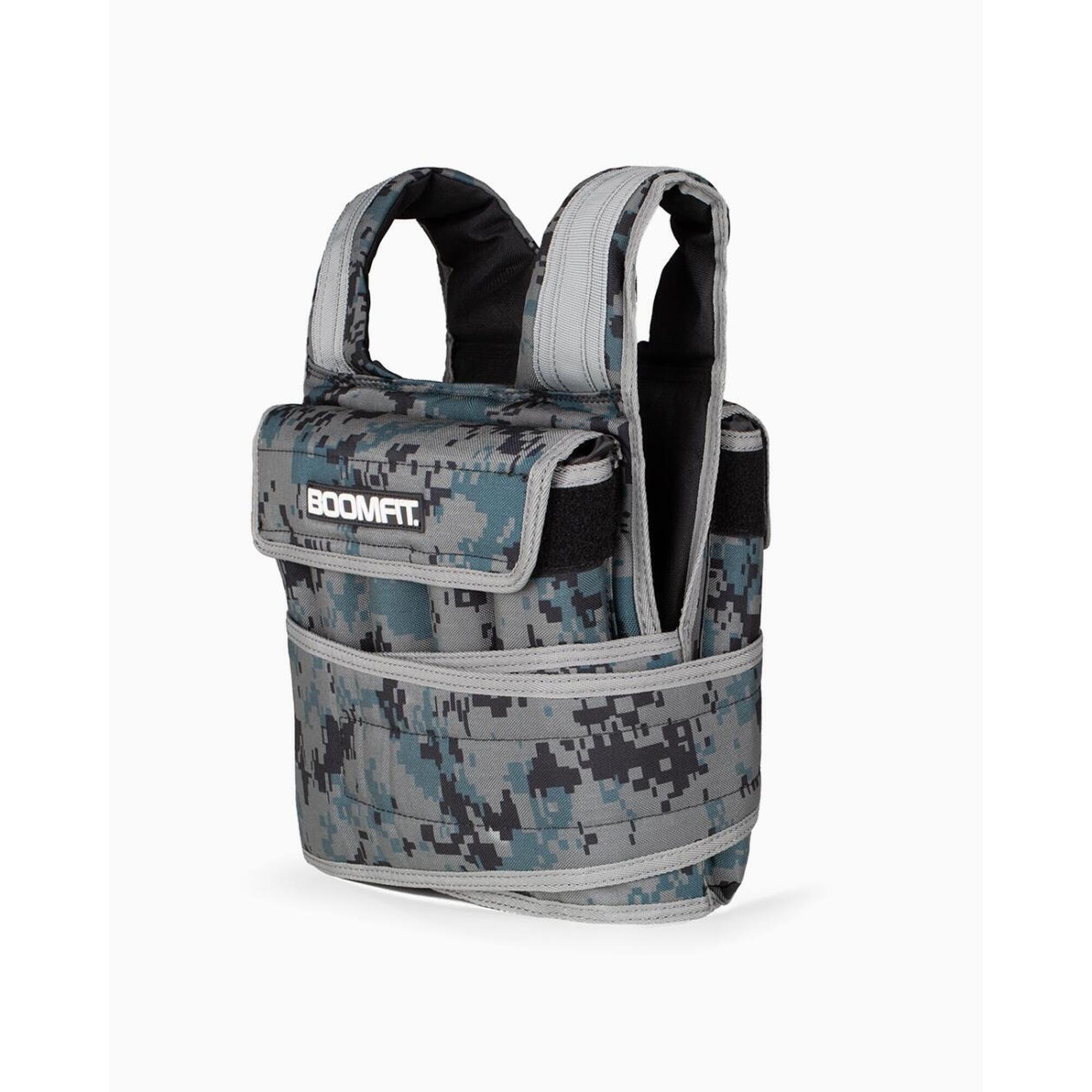 Boomfit - Gilet Lesté Tactique 10kg - Boomfit - Gilet Lesté - Vert - Taille Unique - Decathlon