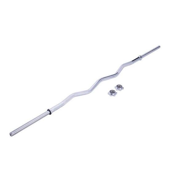 Barra curl - 7 kg con chiusure - 150 cm - 28 mm