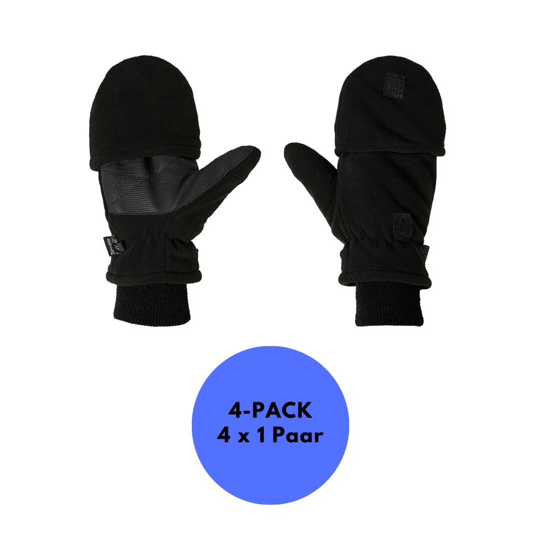 HEAT KEEPER Heatkeeper - Thermo Handschoenen fingertop - Heren - Zwart - 4-Paar