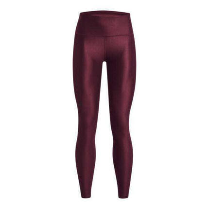 LEGGINGS LONGS À TAILLE ANTIDÉRAPANTE HEATGEAR® BORDEAUX FONCÉ FEMME