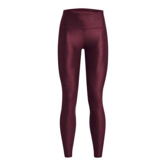 LEGGINGS LONGS À TAILLE ANTIDÉRAPANTE HEATGEAR® BORDEAUX FONCÉ FEMME