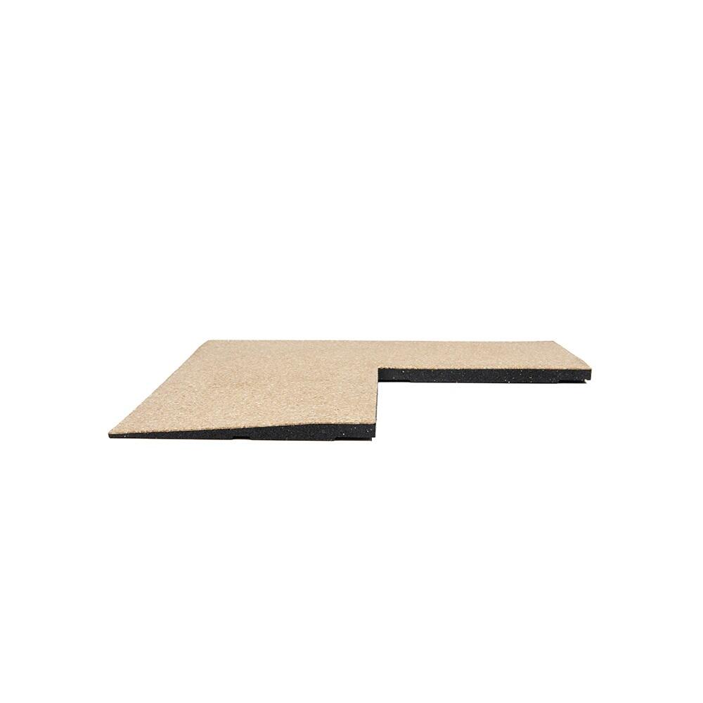Hoekstuk rubber rand sportvloer 'BEACH' - 50x50 cm - 20 mm 5/7