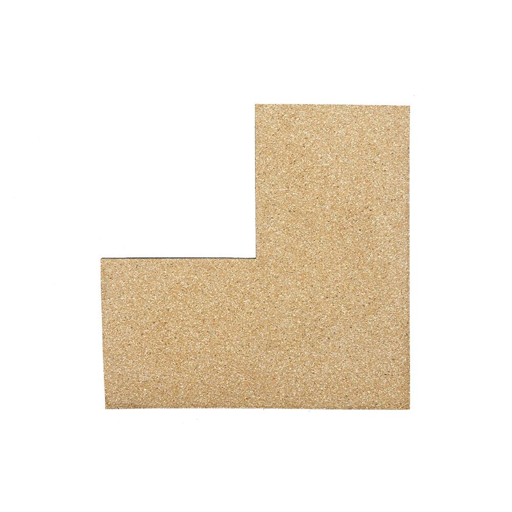 Hoekstuk rubber rand sportvloer 'BEACH' - 50x50 cm - 20 mm 3/7