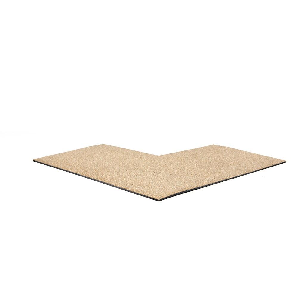 Hoekstuk rubber rand sportvloer 'BEACH' - 50x50 cm - 20 mm 1/7