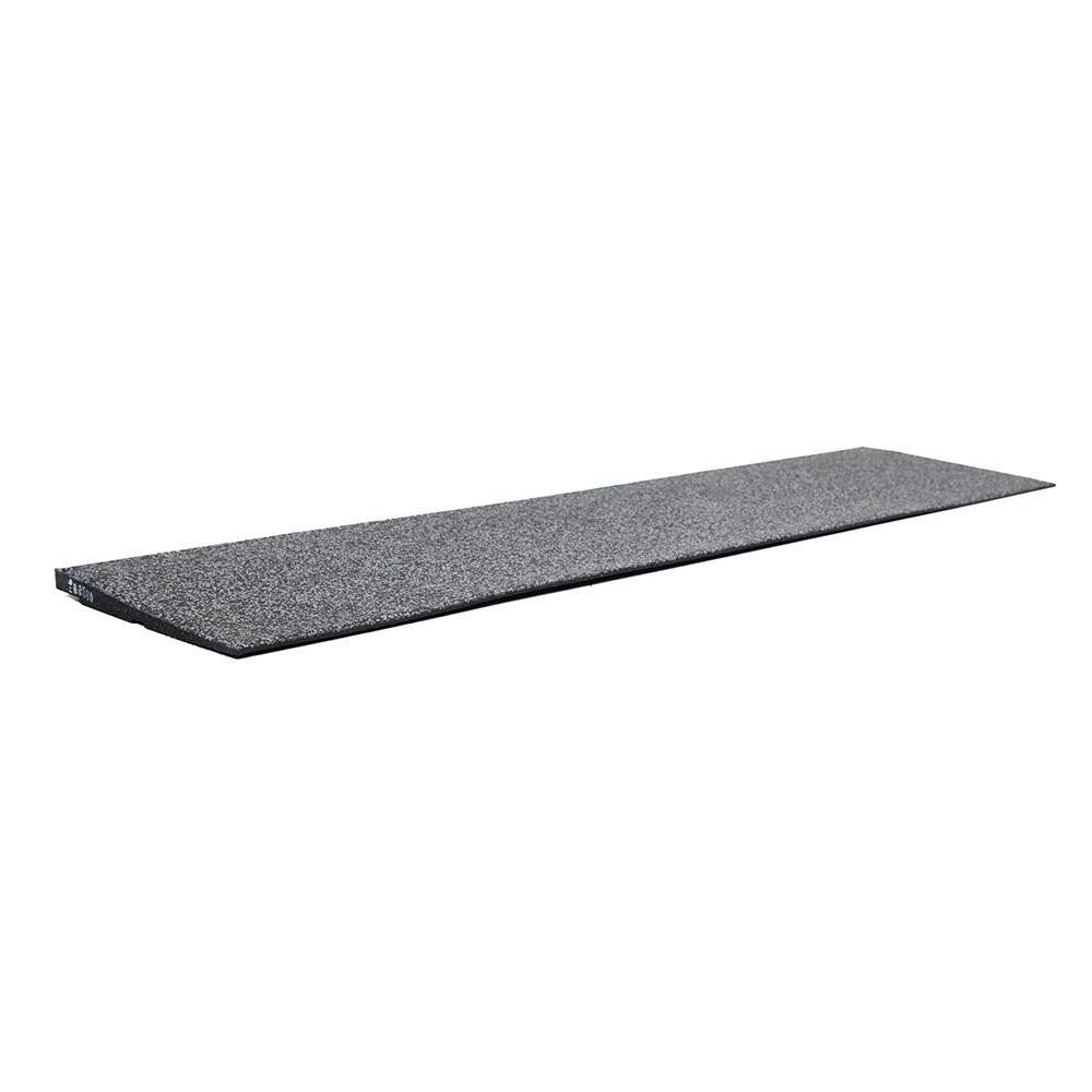Rubber rand sportvloer 'STONE' - 100x25 cm - 20 mm - Middengrijs 4/7