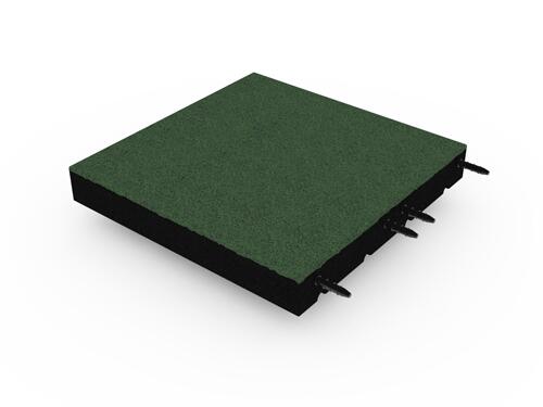 IVOL Piastrella in gomma 75mm - 50x50 cm - Verde - Attacco a penna