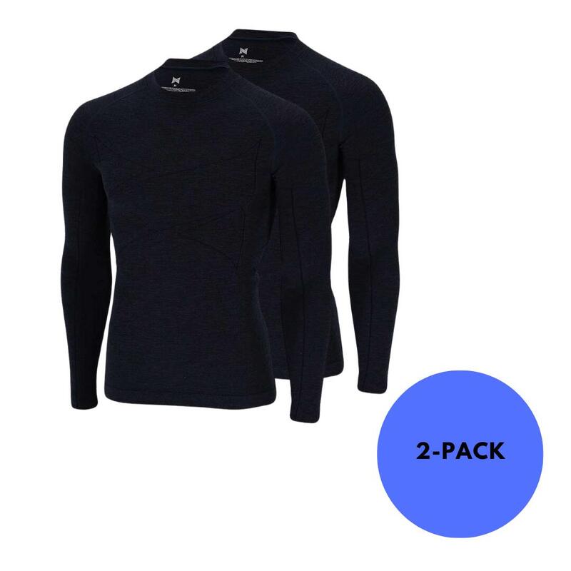 Xtreme - Thermo (onder) shirt heren - Navy - 2 Stuks - Thermokleding