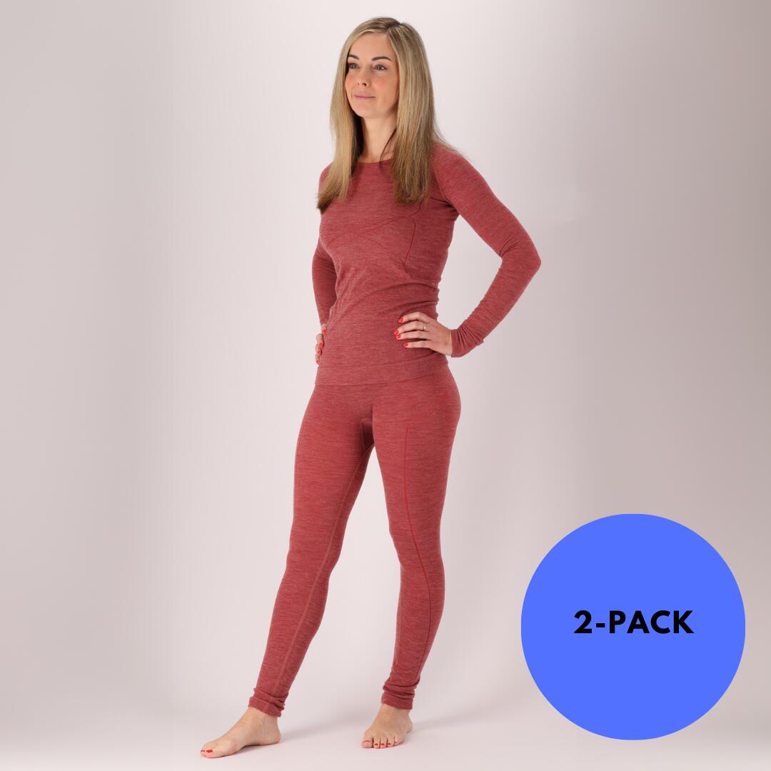 XTREME Xtreme - Thermo-(Unter-)Shirt Damen - Multi Red - 2 Stück - Thermobekleidung