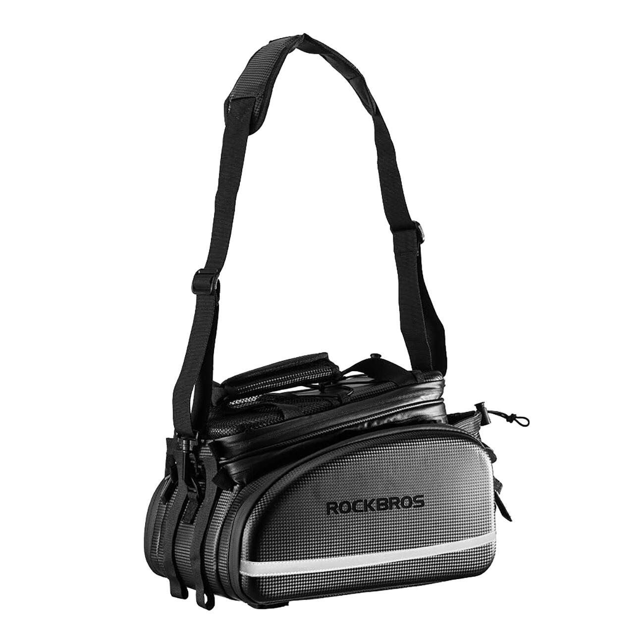 Sacoche de porte-bagages arrière pour vélo, extensible à 35 L 4/7