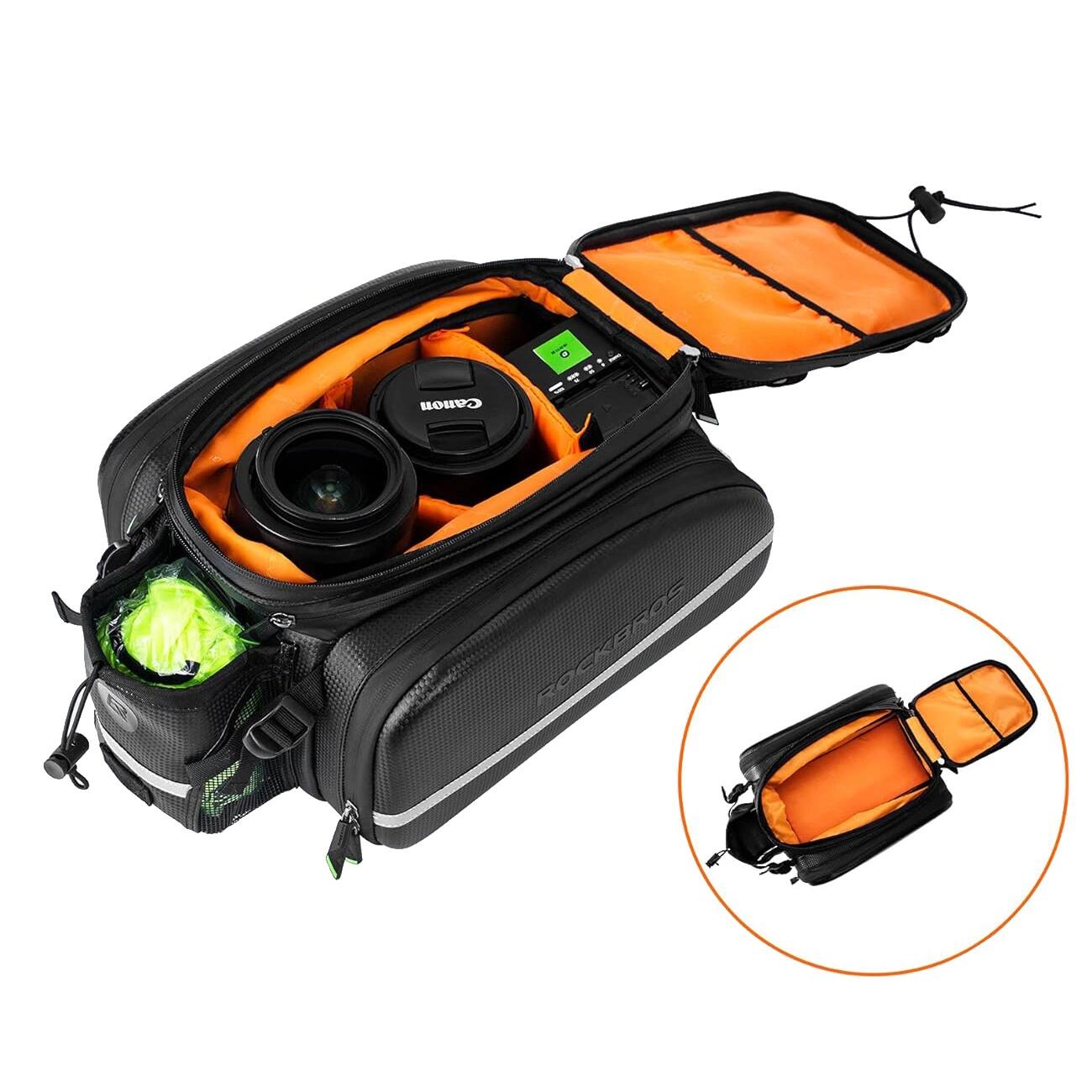 Sacoche de porte-bagages arrière pour vélo, extensible à 35 L 5/7