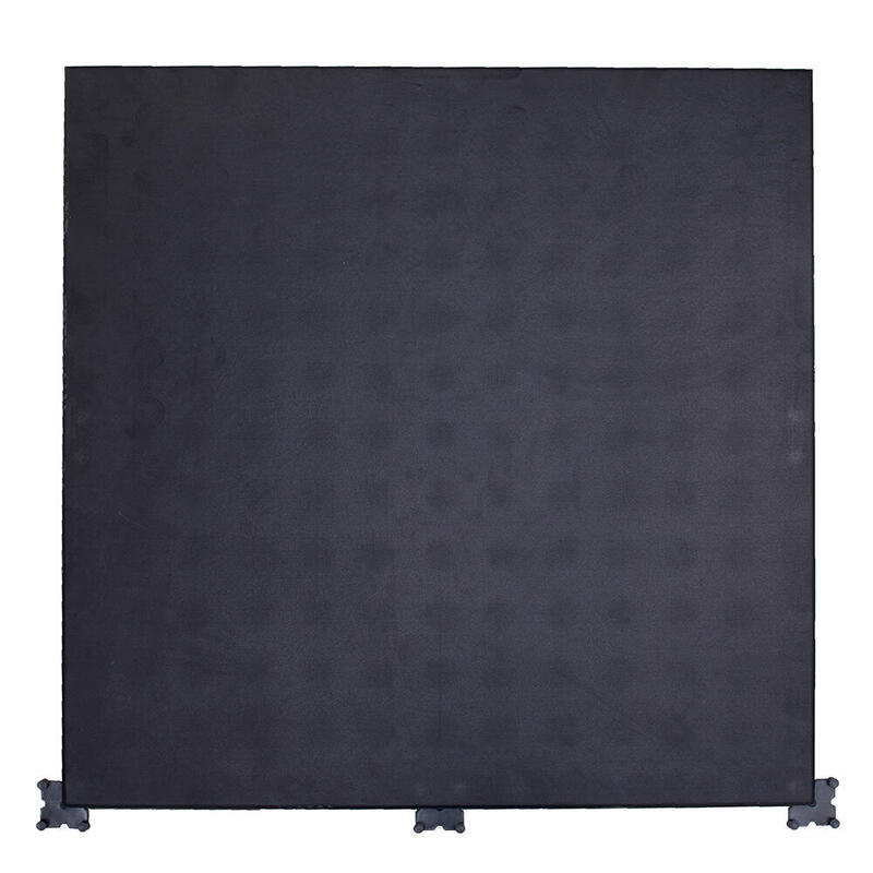Gresie sport neagră 100x100 cm - Conector - 20 mm - EPDM / SBR