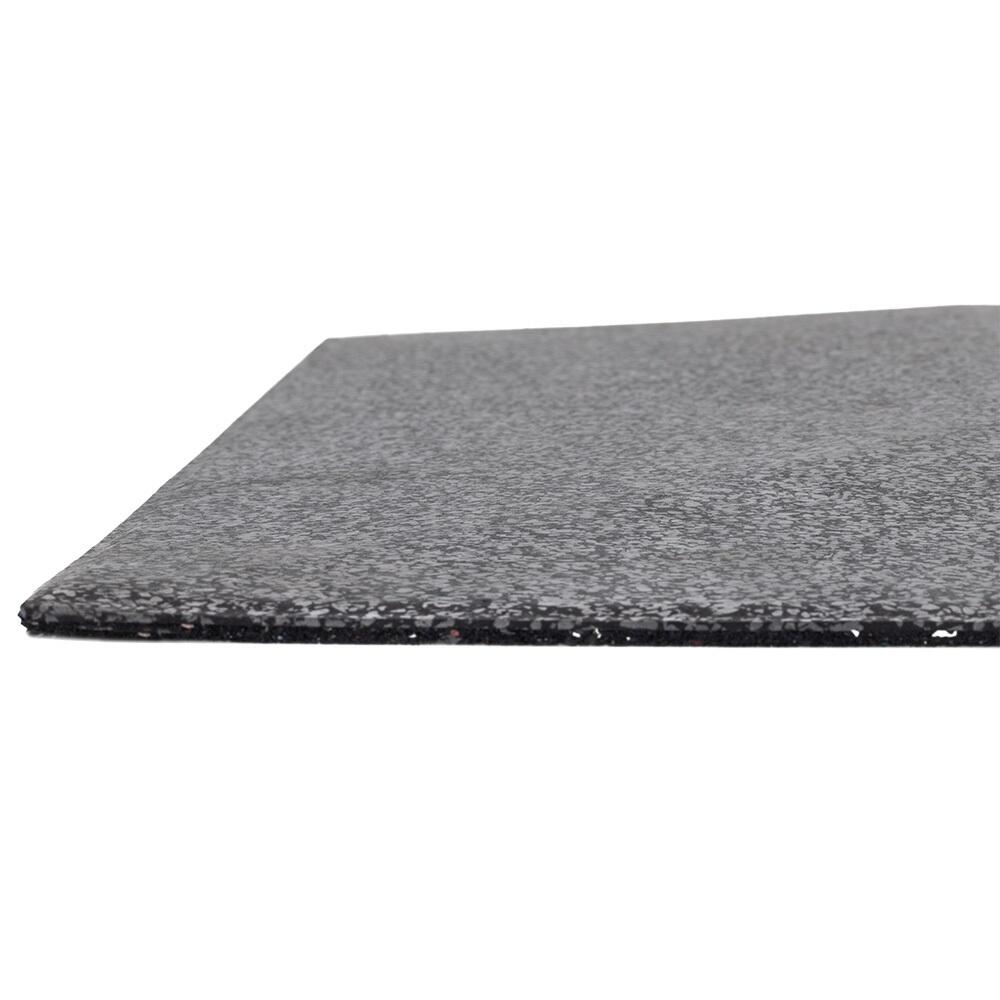 Hoekstuk rubber rand sportvloer 'STONE' - 50x50 cm - 20 mm - Middengrijs 4/7