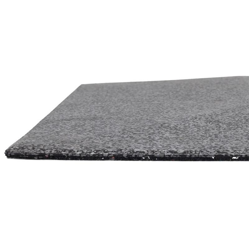 Colțar cauciuc pentru podea sportivă STONE - 50x50 cm - 20 mm - Gri mediu