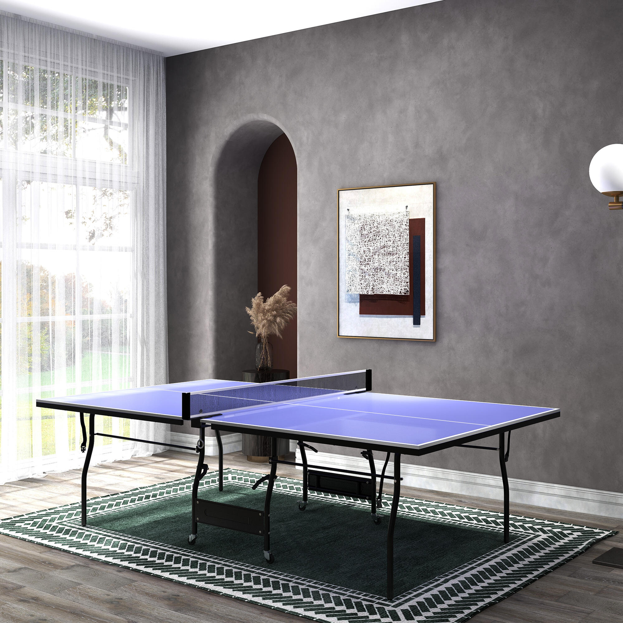 Mesa de ping pong azul SPORTNOW 2/7