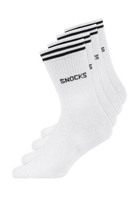 HOHE SPORTSOCKEN MIT STREIFEN AUS BIO-BAUMWOLLE