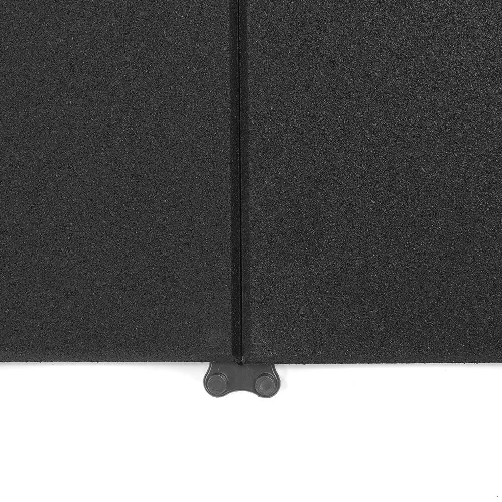 Sportvloer Connector - Zwart - voor rubber sportvloertegels van 20 mm 4/7