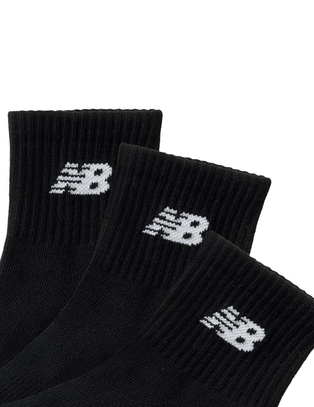 Calcetines New balance Everyday ankle 3 Negro 2/4