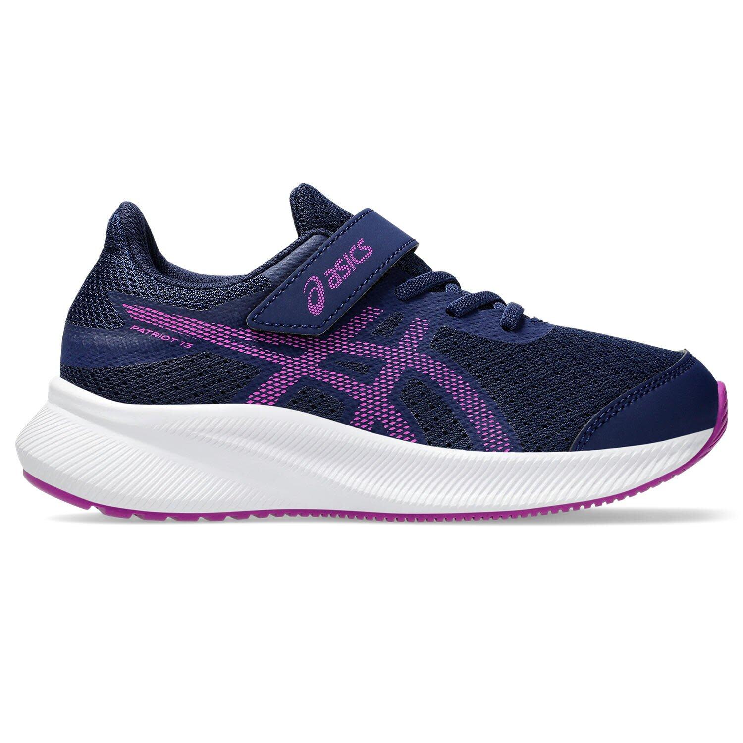 Asics - Chaussures De Running Enfants - Asics Patriot 13 Ps - Blue Expanse/bold Magenta - Chaussures De Sport - Bleu|violet - 32,5 - Decathlon