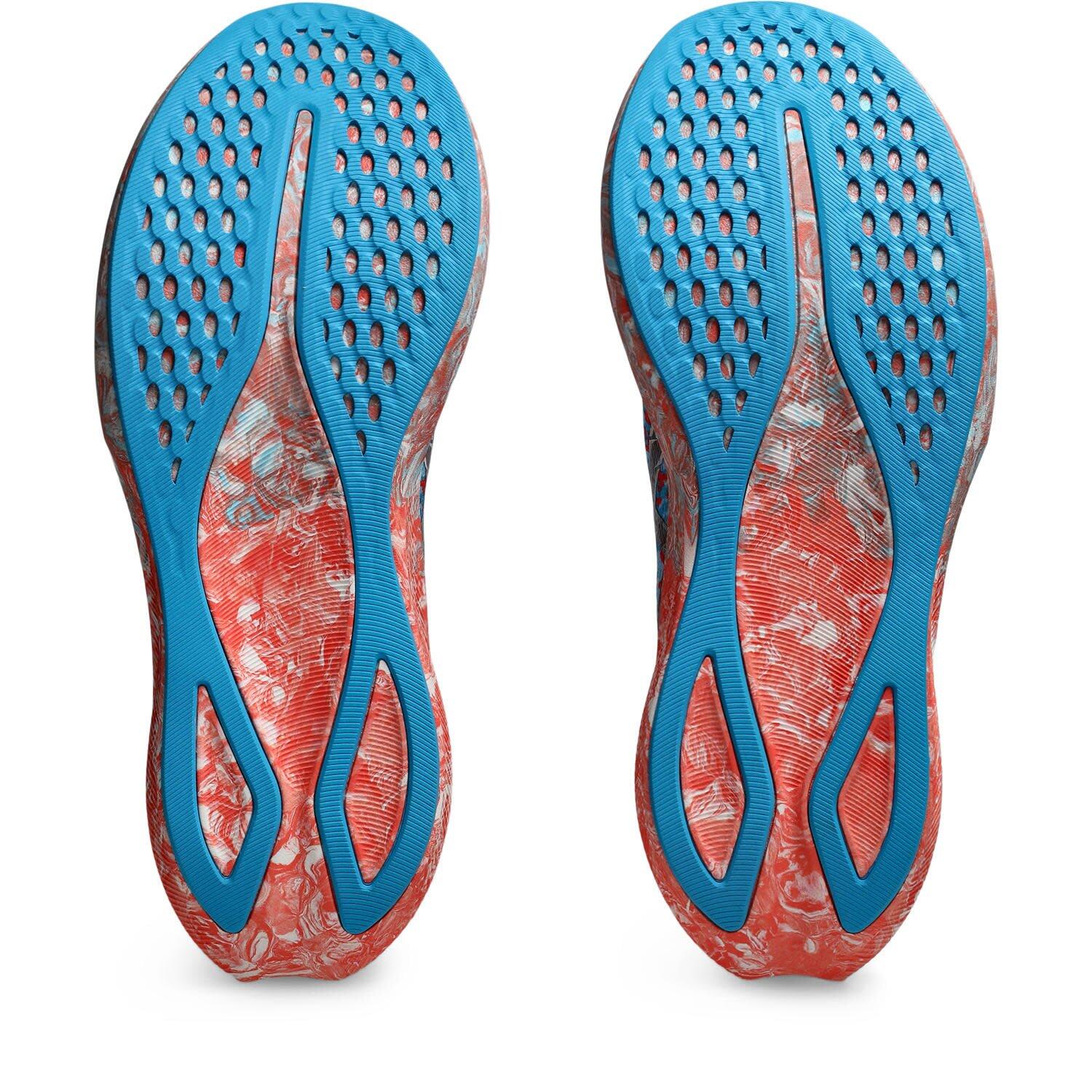Zapatillas De Running Hombre - ASICS Gel Noosa Tri 16 - White/Sunrise Red 5/7