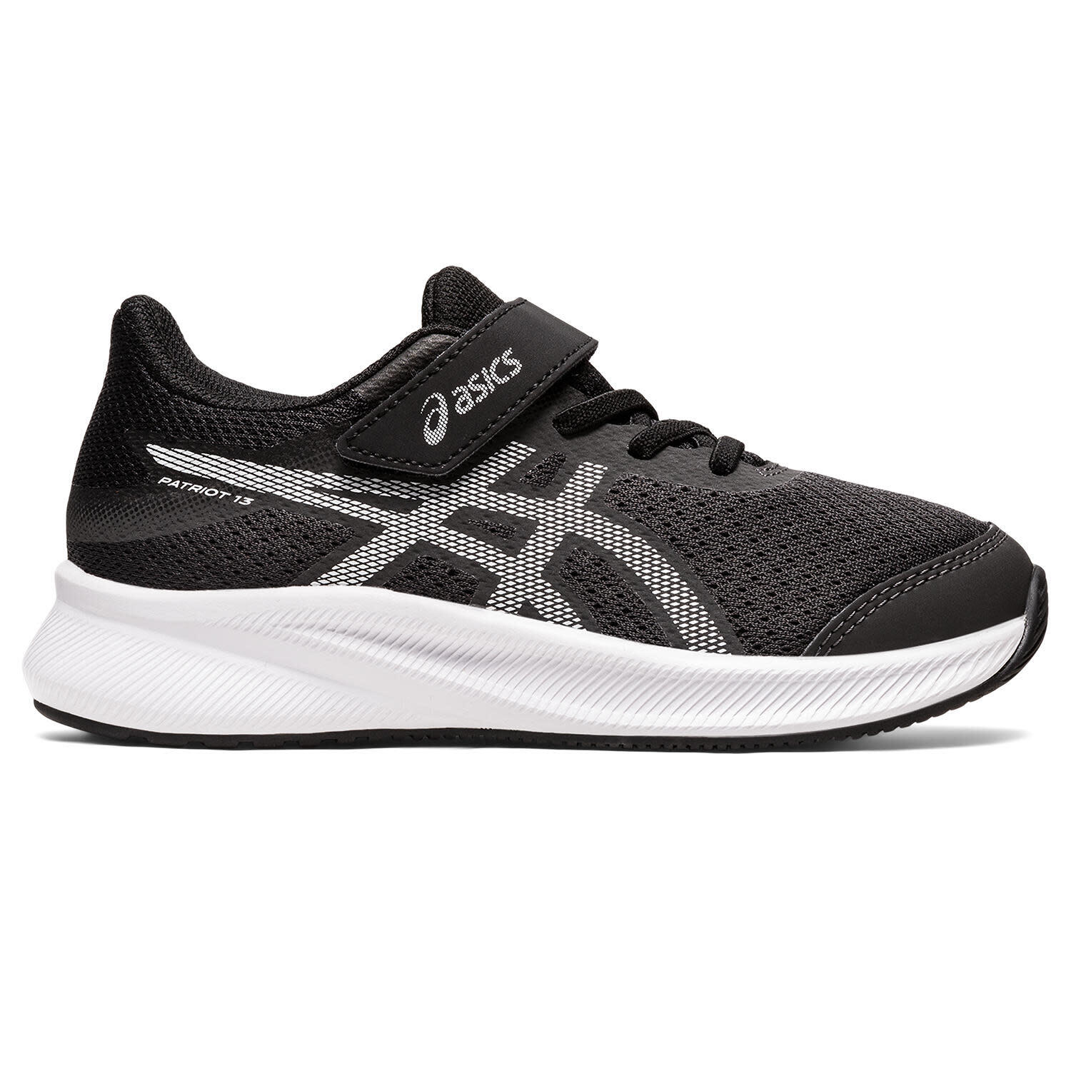 Asics - Chaussures De Running Enfants, Unisexe - Asics Patriot 13 Ps - Graphite/white - Chaussures De Sport - Noir - 31,5 - Decathlon