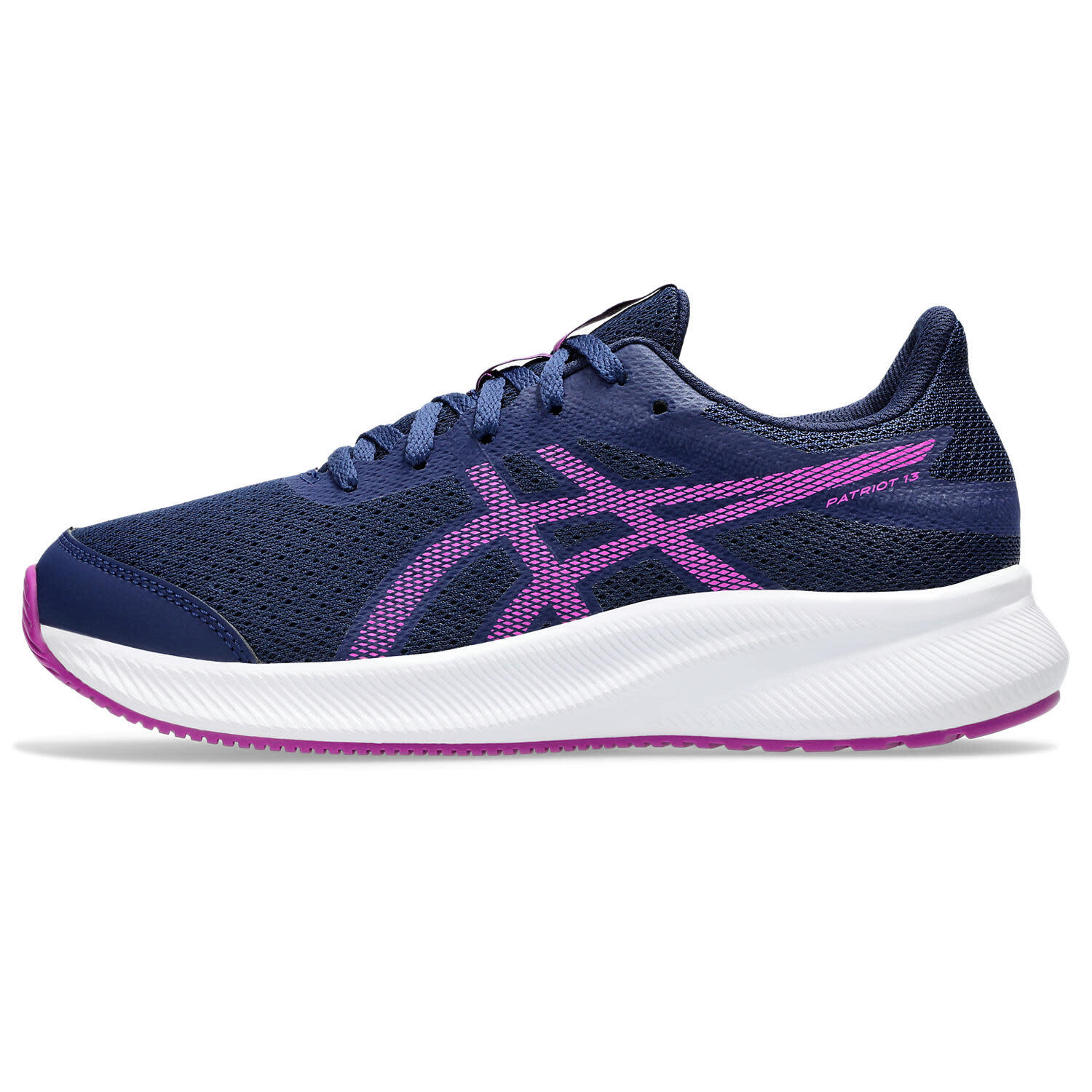 Chaussures De Running Enfants - ASICS Patriot 13 GS - Blue Expanse/Magenta 5/7