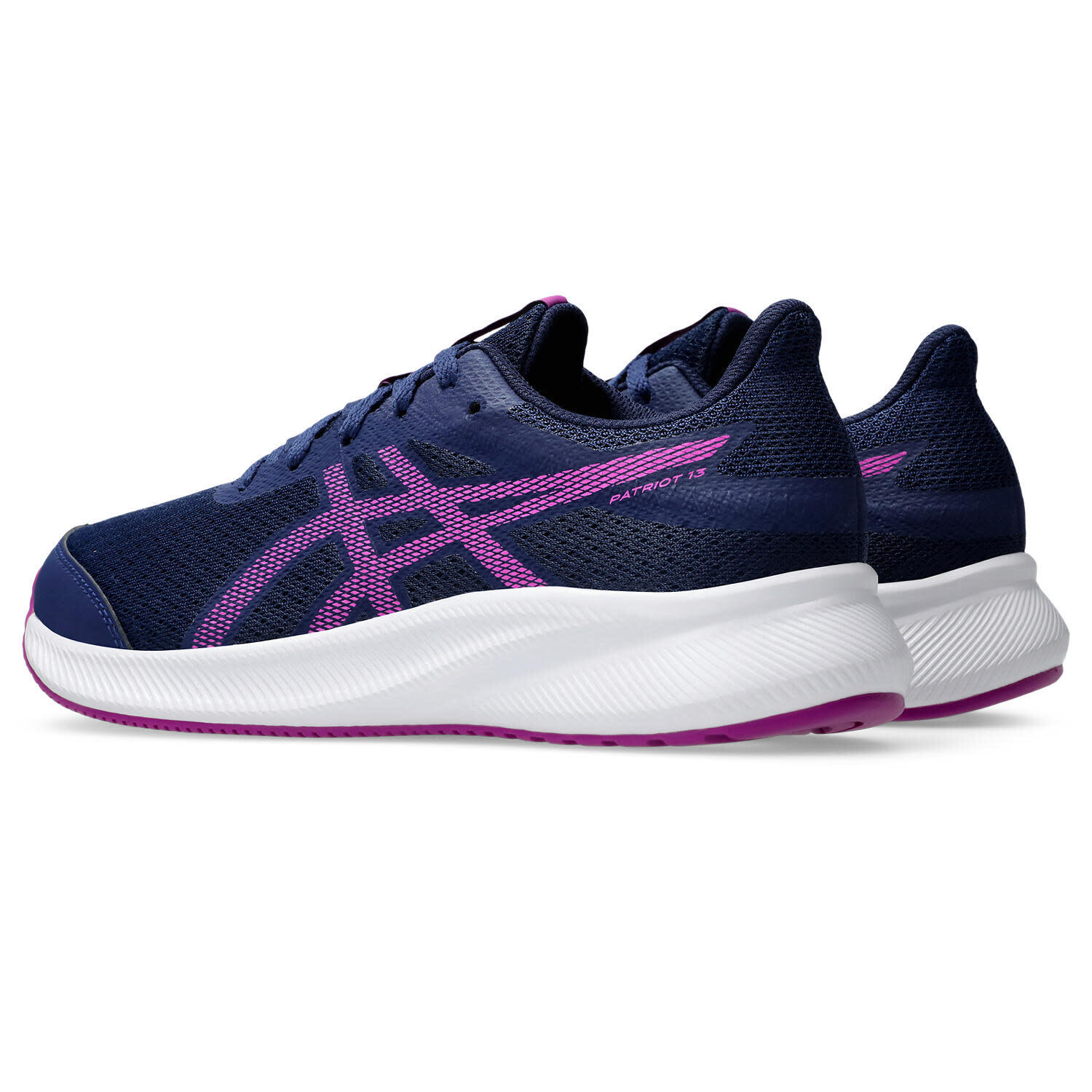 Chaussures De Running Enfants - ASICS Patriot 13 GS - Blue Expanse/Magenta 4/7