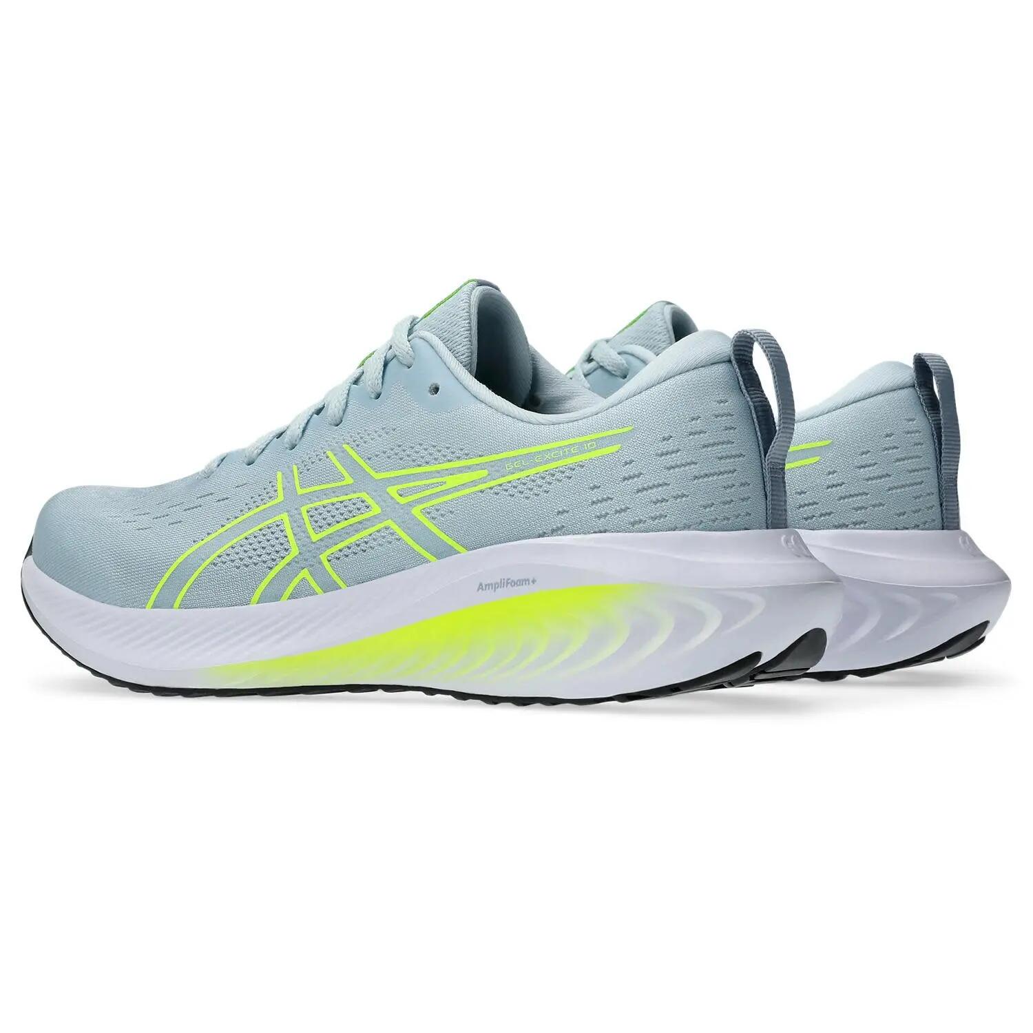 Zapatillas De Running Mujer - ASICS  Gel Excite 10 W - Cool Grey/Safety Yellow 5/7