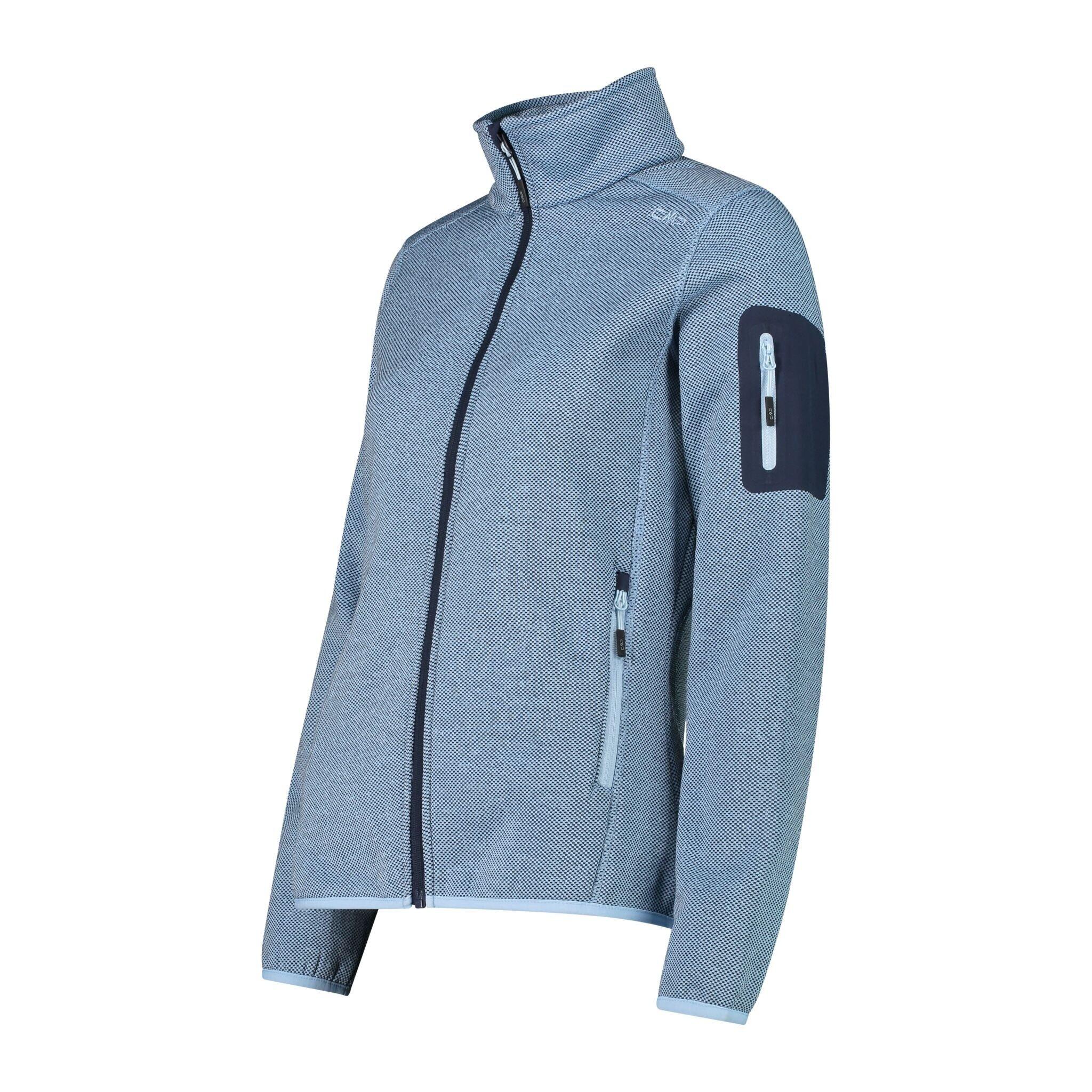 Fleece Pullover Damen - CMP Knitted Melange Fleece W -  SkylightBlue 3/3