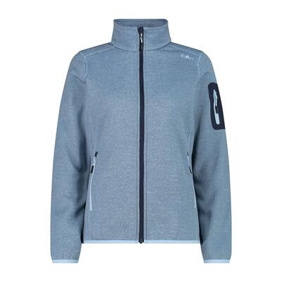 Fleecevesten truien dames - cmp knitted melange fleece w - skylightblue