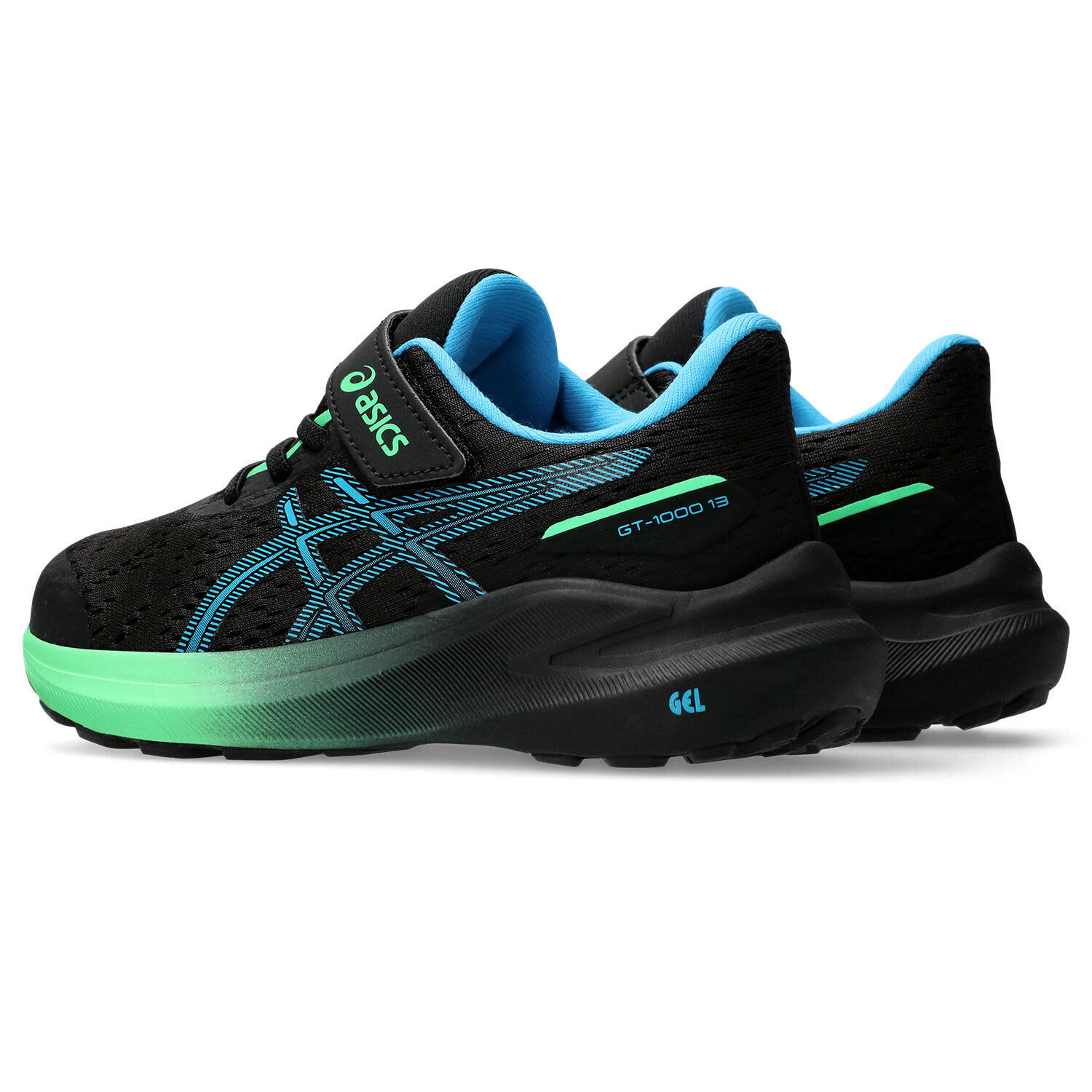 Zapatillas Running Niños - ASICS GT-1000 13 PS - Black/DigitalAqua 4/7