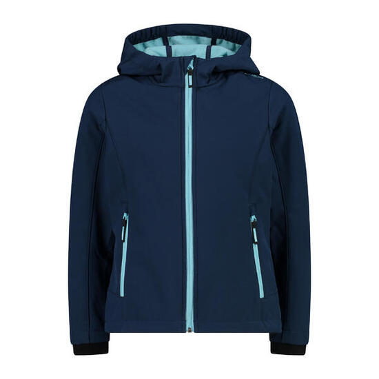 Vestes Softshell Enfants - CMP Kid SoftShell Jacket - Blue/Acqua