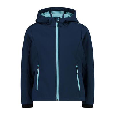 Softshelljacken Kinder - CMP Kid SoftShell Jacket - Blue/Acqua