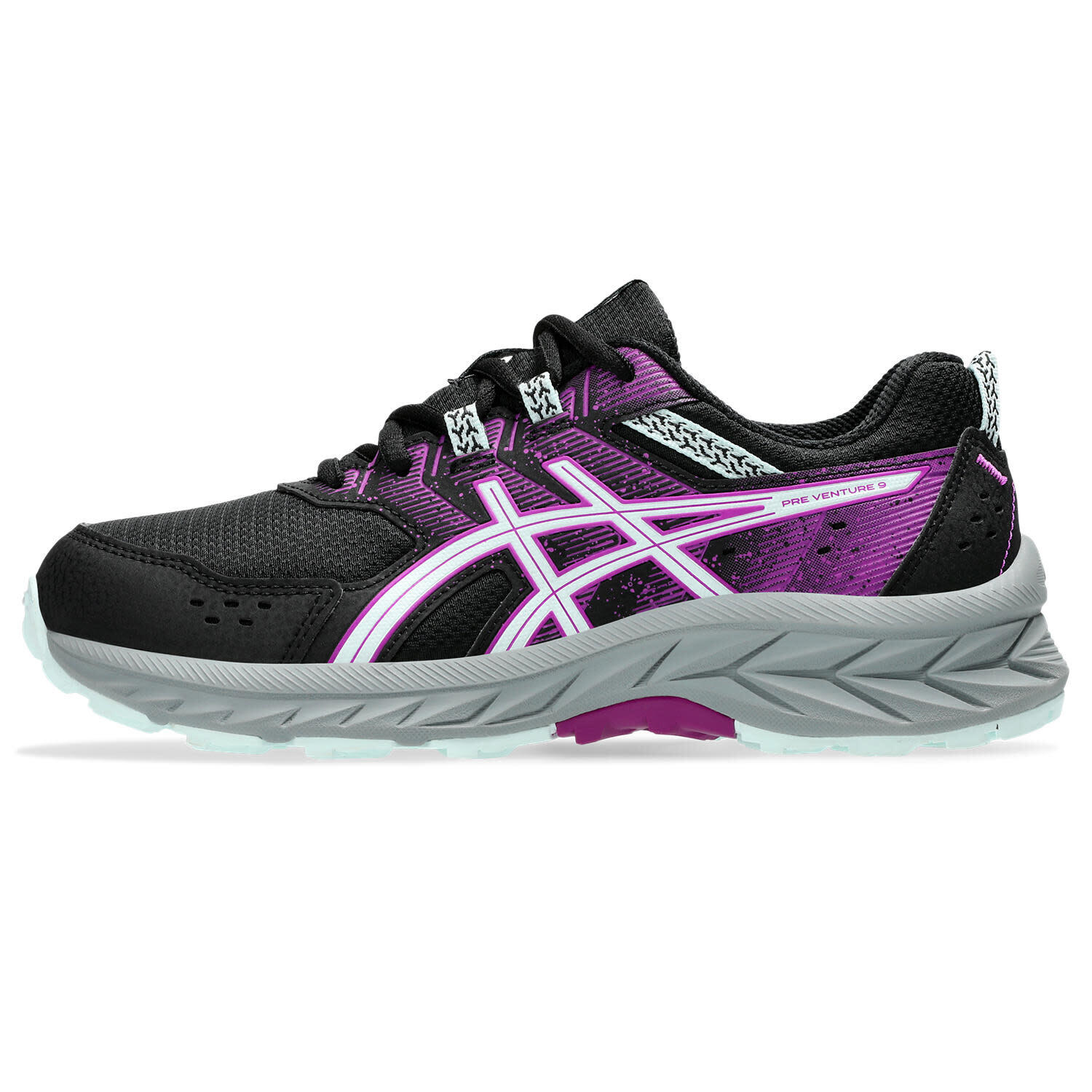 Chaussures De Randonnee Enfants - ASICS Pre Venture 9 GS - Black/ShootingSea 7/7