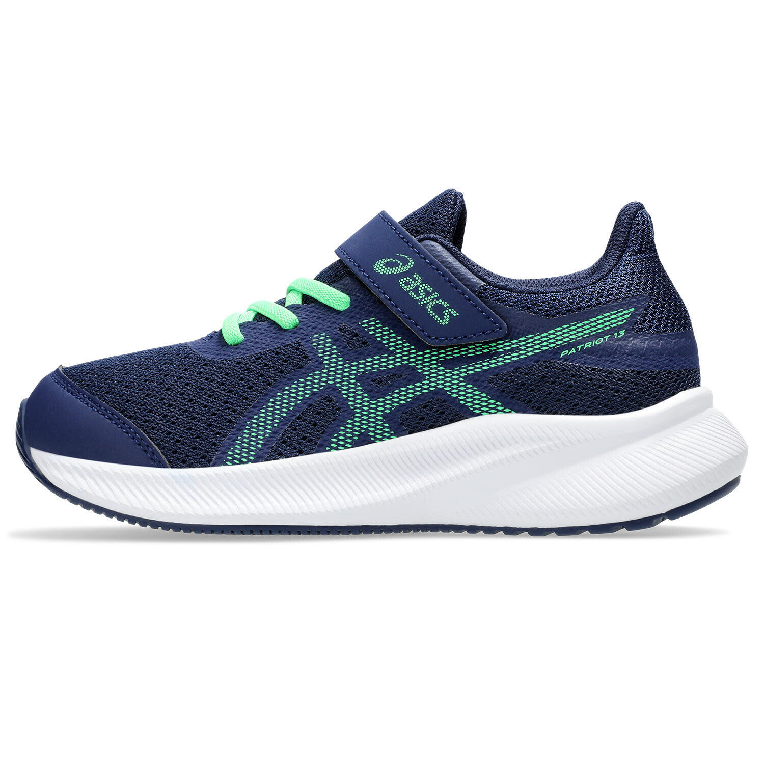 Calcado De Corrida Crianças, Unissex - ASICS Patriot 13 PS - Blue Expanse/New 5/7