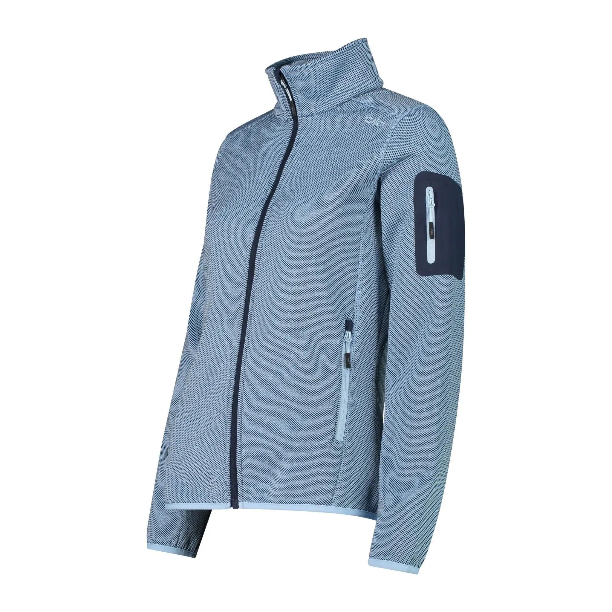 Polaires Et Pulls Femme - CMP Knitted Melange Fleece W -  SkylightBlue 3/5