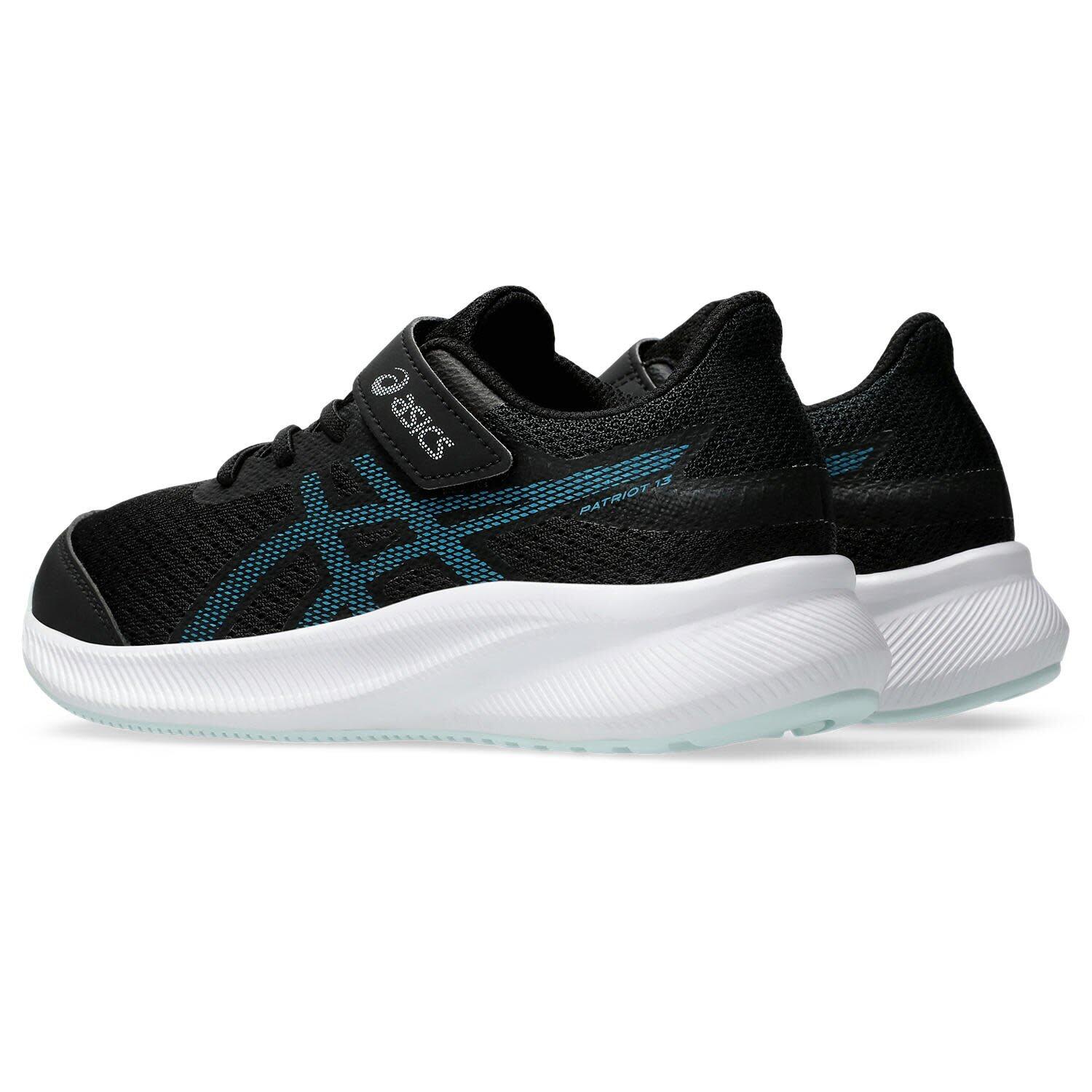 Calcado De Corrida Crianças, Unissex - ASICS Patriot 13 PS - Black/TealBlue 4/7